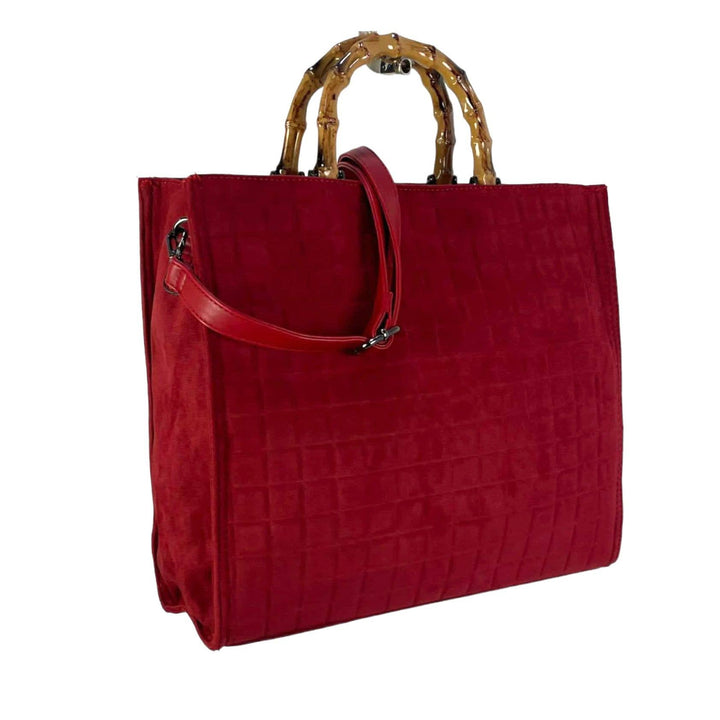 Bag w/ Bamboo Handles: Black