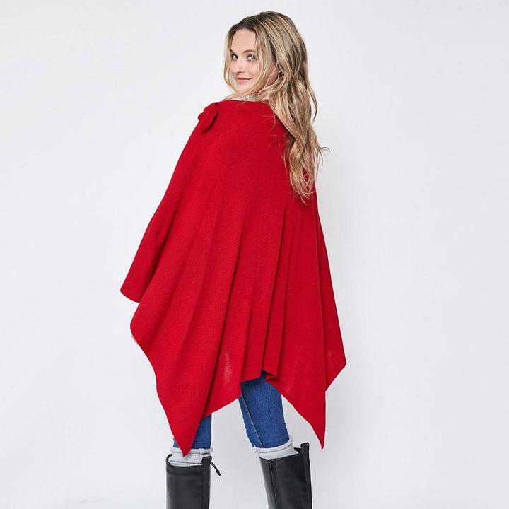 Ruana with Shoulder Strap: PNK