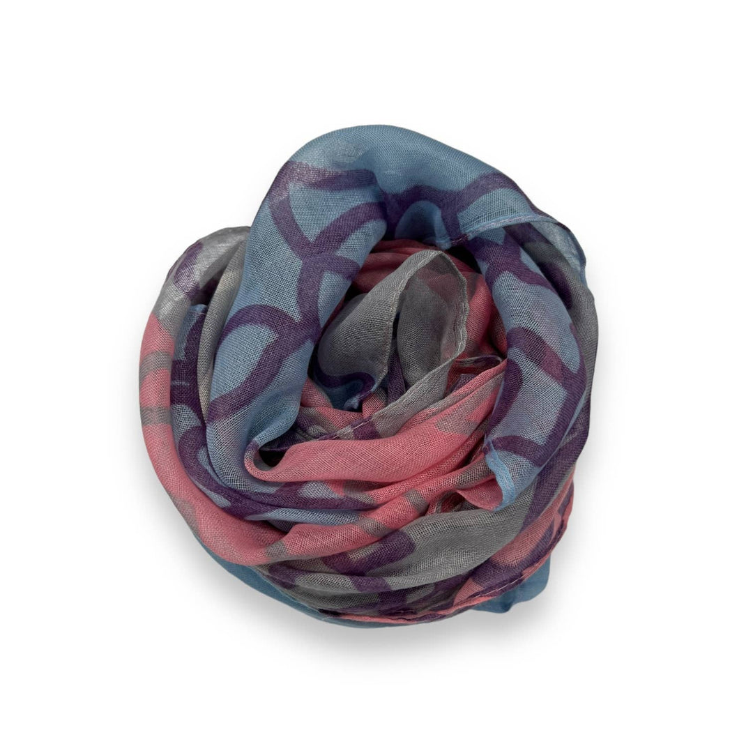 Random line on scarf: Blue