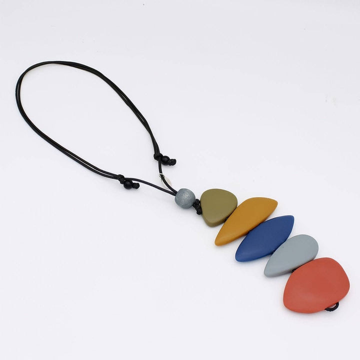 Multi Color StoneStack Necklace