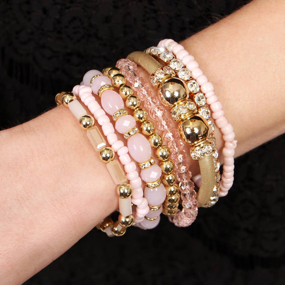 MULTI LINE BRACELET: BLACK