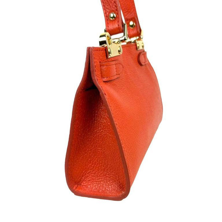 Small leather handbag Taupe
