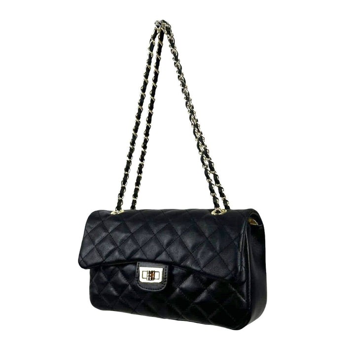 Extra Premium Quilted Leather Bag: Red