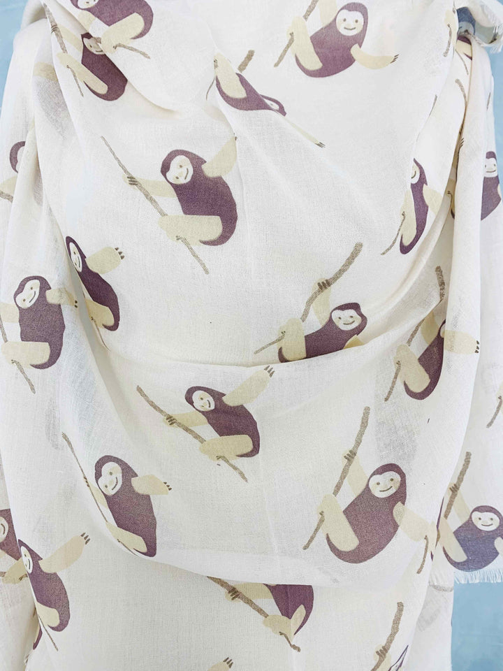 Sloth Scarf: Blue