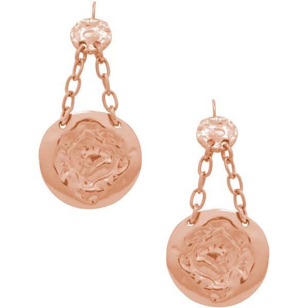 Coin chandelier earrings: GOLD