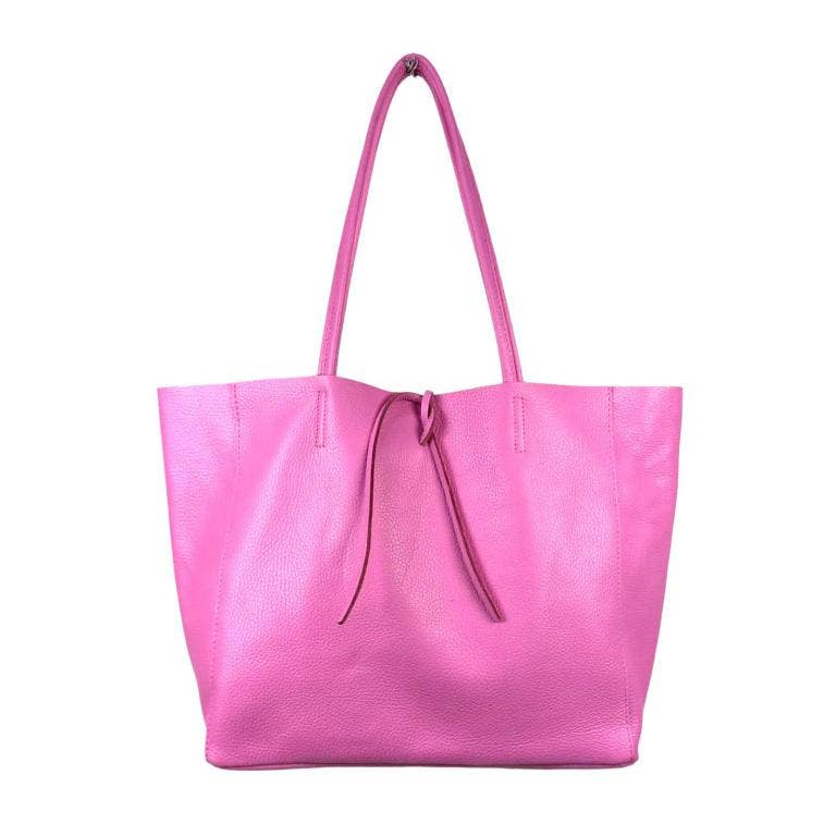 Leather Shopper: Yellow