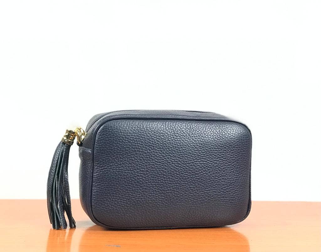Genuine Leather Bag Tassel: Grass Green