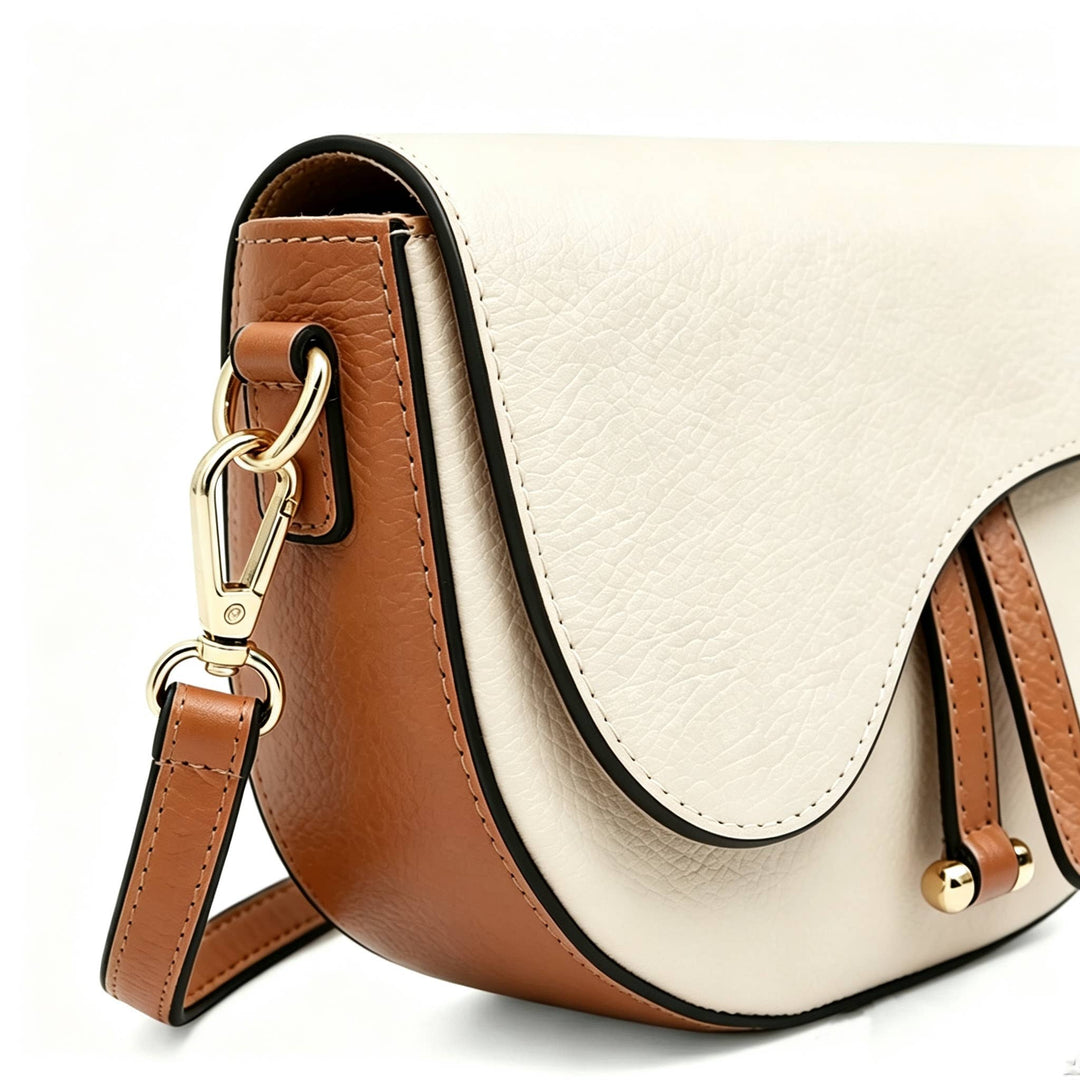 Leather Saddle Bag – Made in Italy: Nero