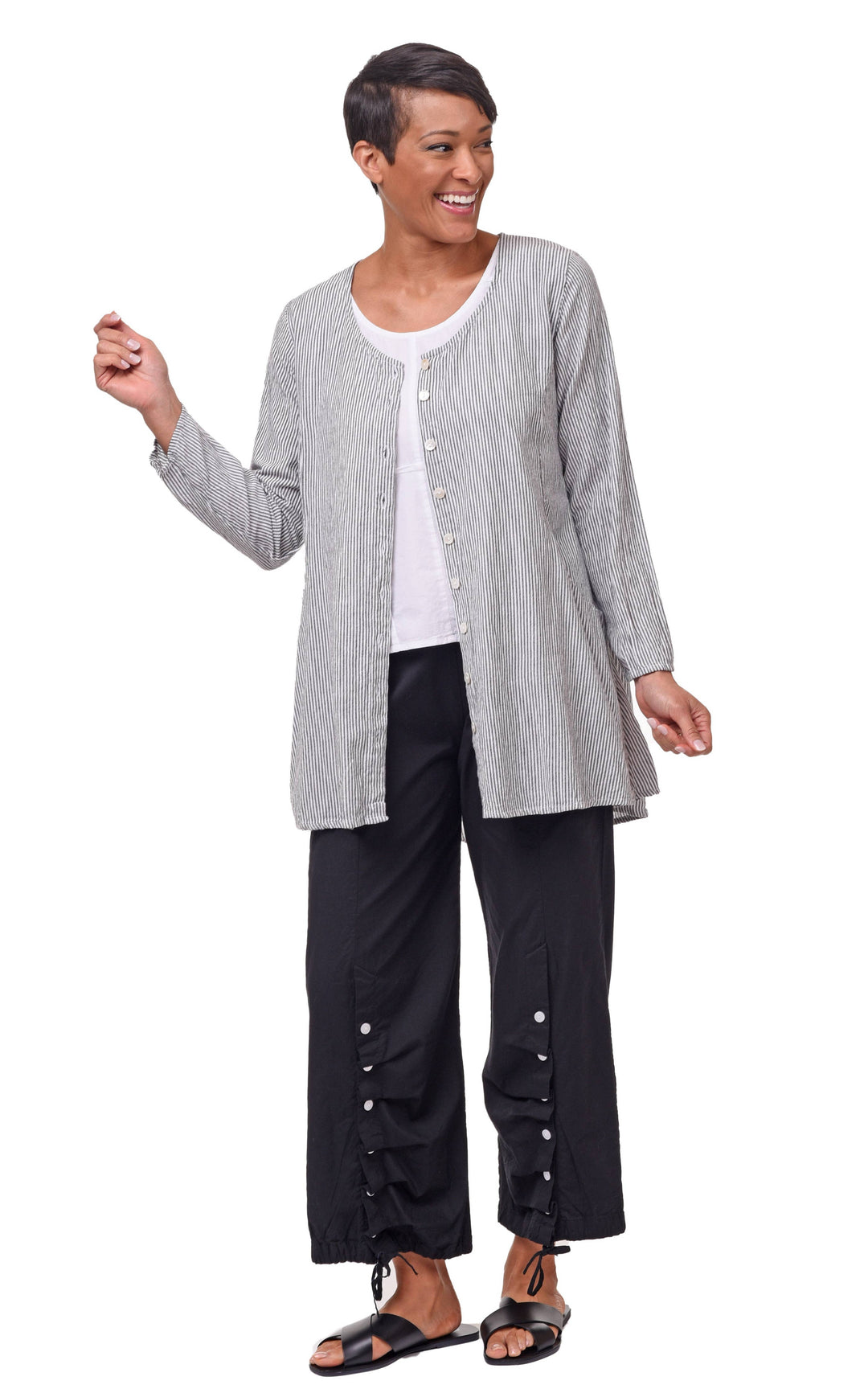 Tulip Clothing - CV679 Ivy Jacket in Ticking Stripe*: XL