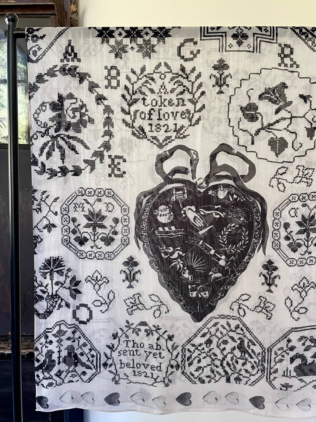 Token of Love Printed Bamboo Scarf