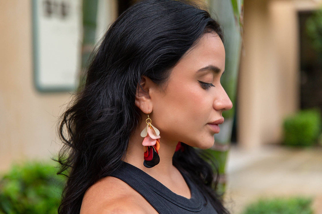 Bailey Earrings: Mocha Combo