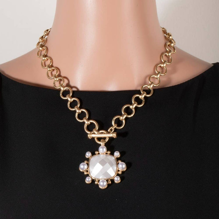 Stone Pendant Necklace