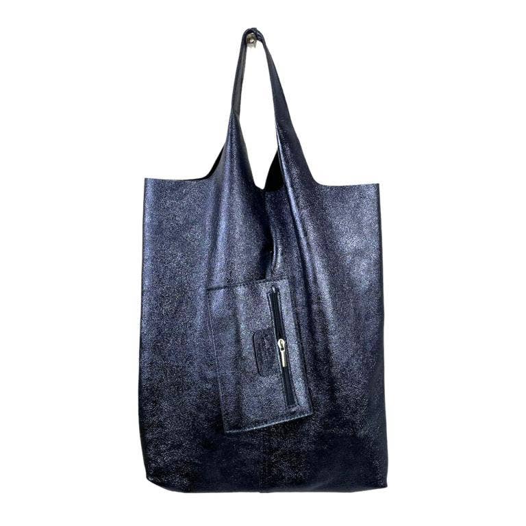 Leather Square Bag: Gold