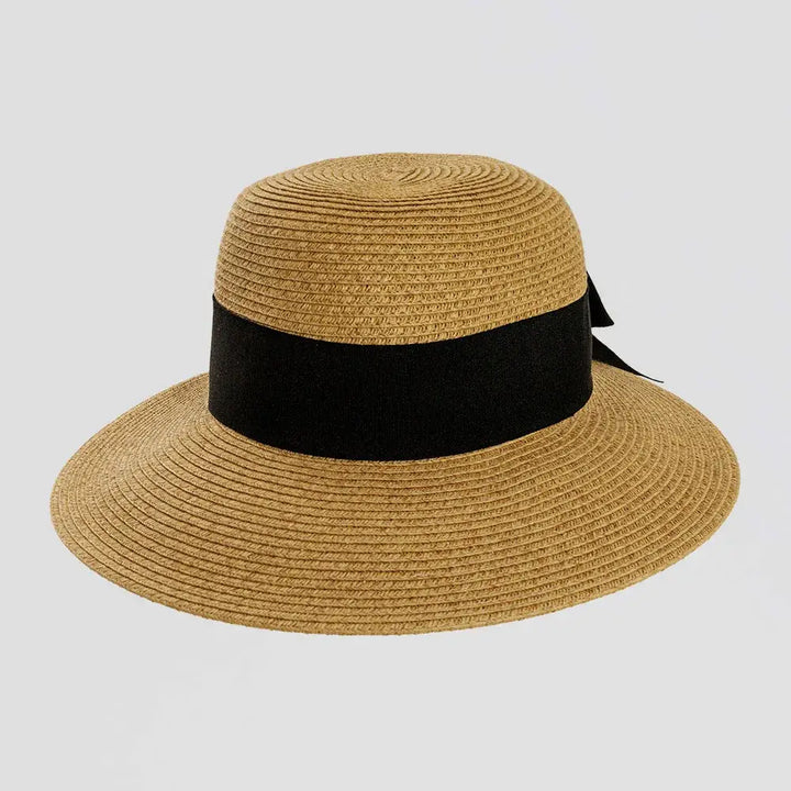 Face Saver Outdoor Straw Hat: Toast