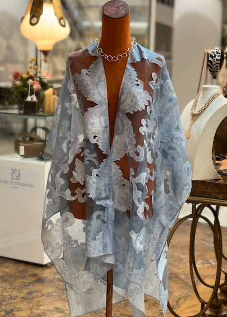 Shanghai Night Ruana Kimono Coverup: 07 Tan