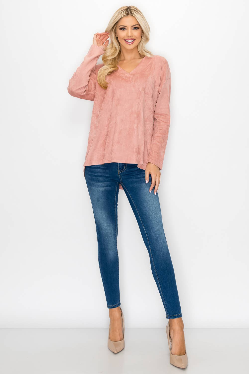Andrea Suede Top: BERRYWOOD / XS / A5415