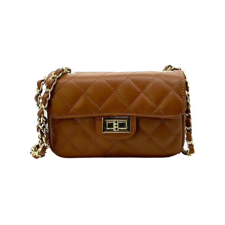 Italian leather Bag: Navy blue