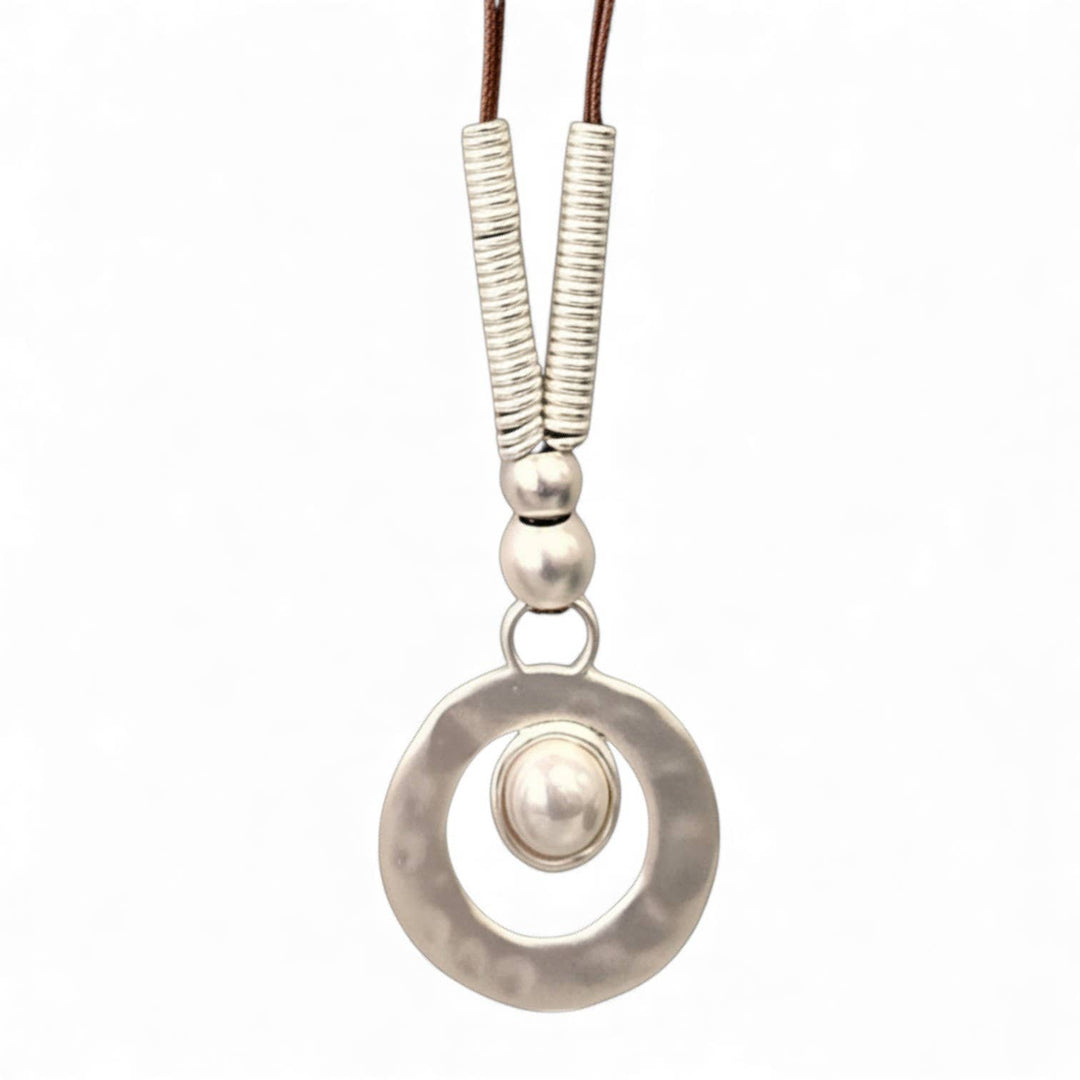Bijoux Envie Statement Jewelry - Chunky Boho Western Pearl Pendant Necklace | Coastal Cowgirl