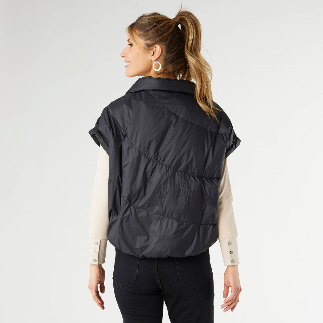 Puffer Vest: Black / L/XL