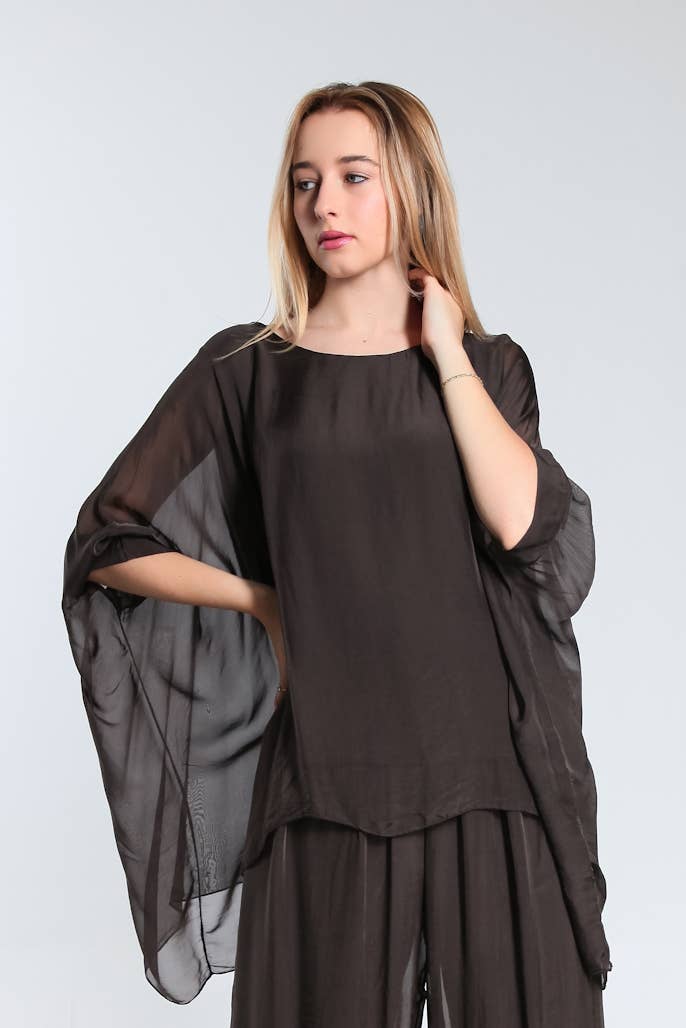 Silk Kaftan (BQ201):Army
