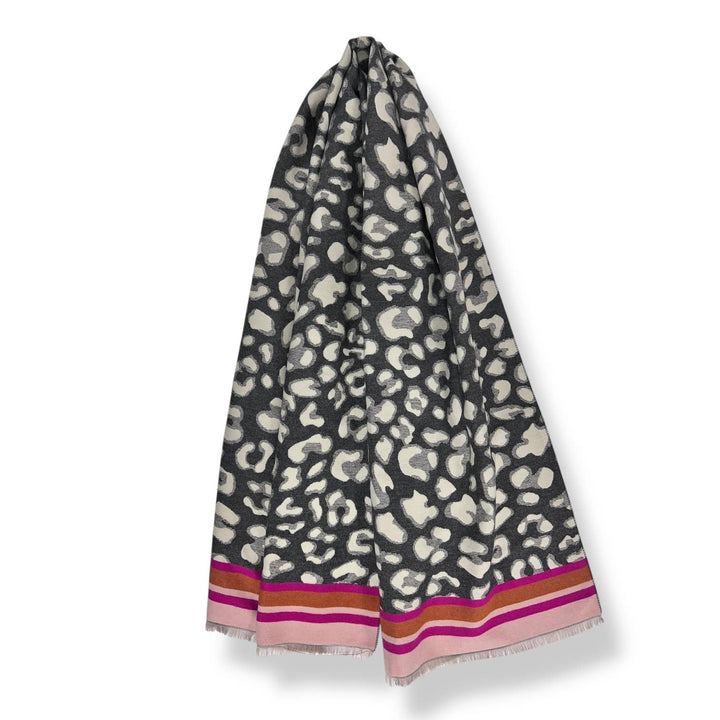 Leopard cashmere blend: Red