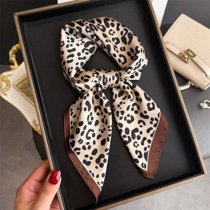 Sheer Trend - Fashionable Leopard Print Scarf: COFFEE