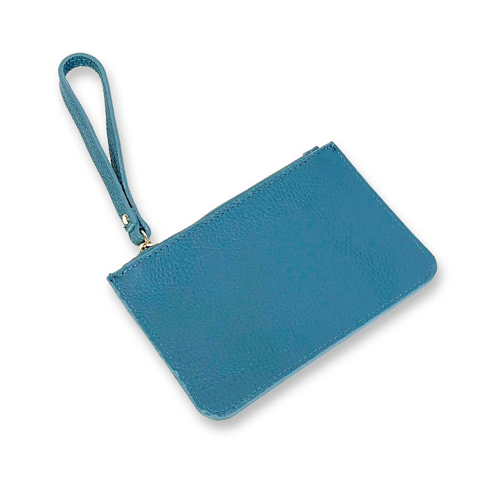 Genuine Leather Bag with Wrist Strap: Money / Large