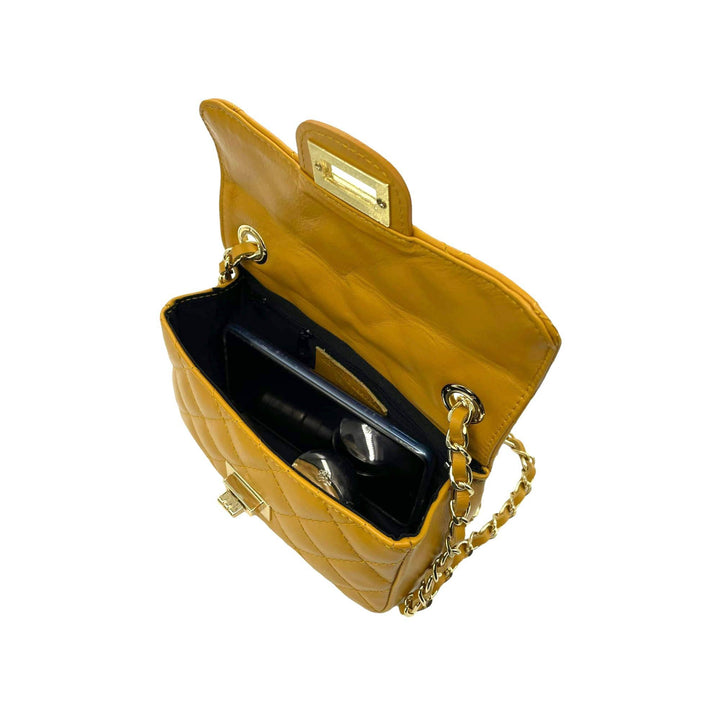 Italian leather Bag: Navy blue