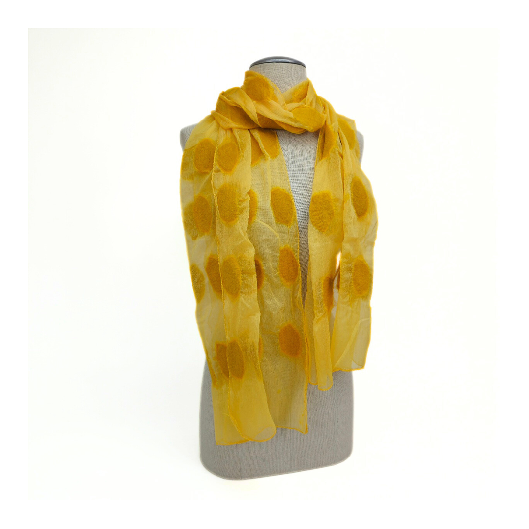 Polka Dot Soft Scarf: Black