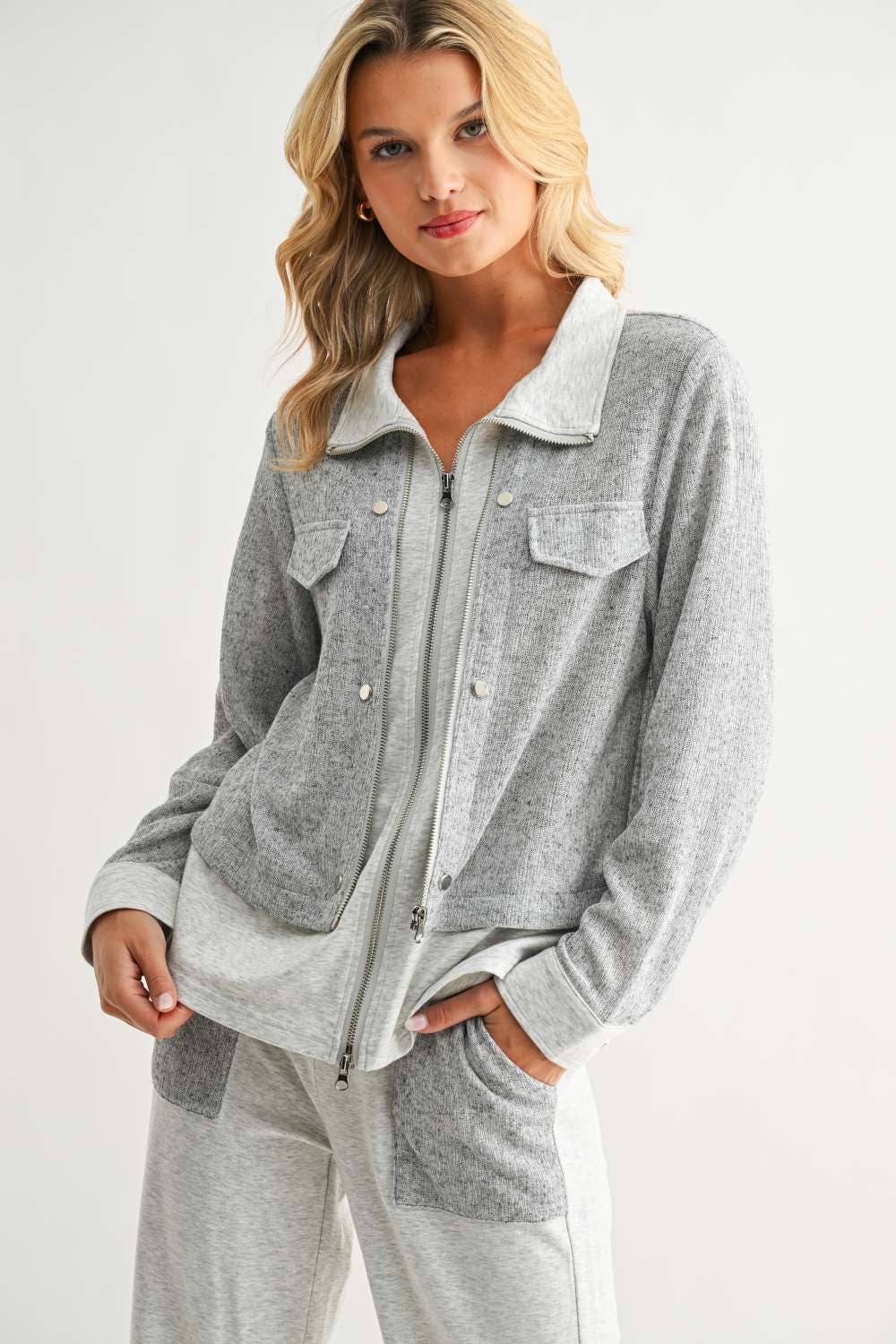 Jacob Jacket: Heather Grey / M