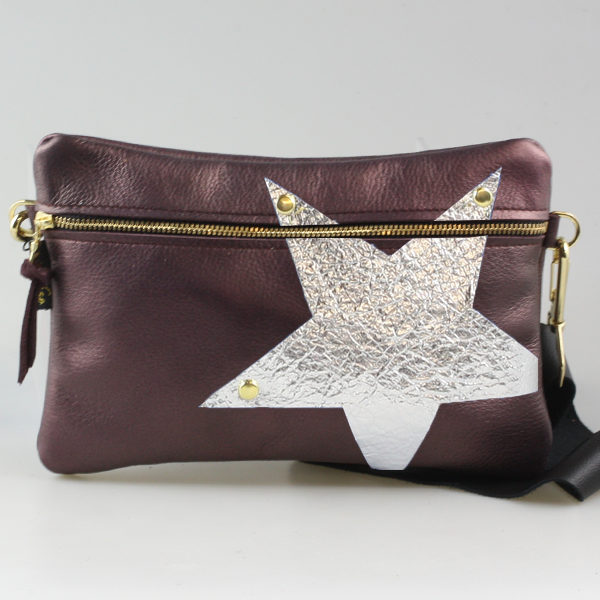 Metallic Vail Hipbag w/Star: Gunmetal