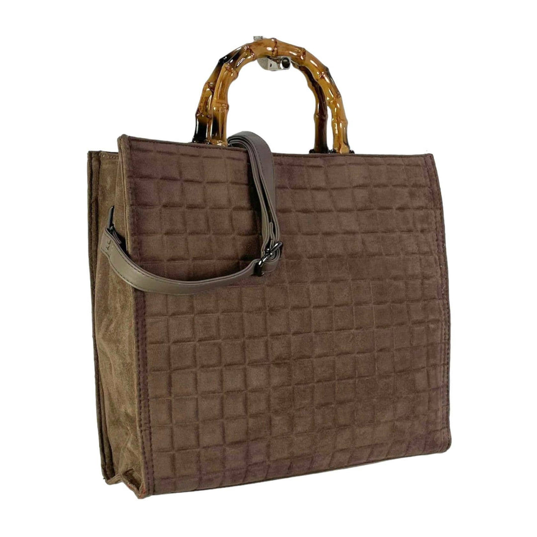 Bag w/ Bamboo Handles: Black