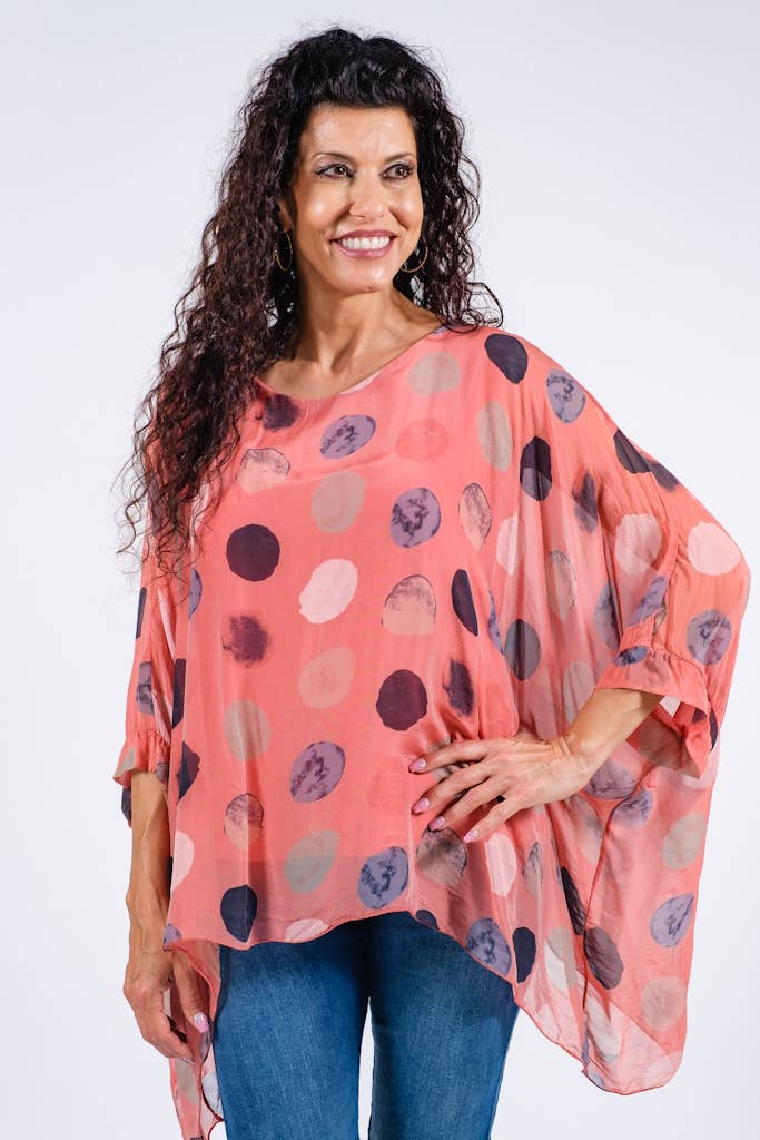 Circle Silk Kaftan (BQ201R):Olive