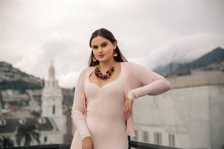 Mariposa Necklace: Olive Combo