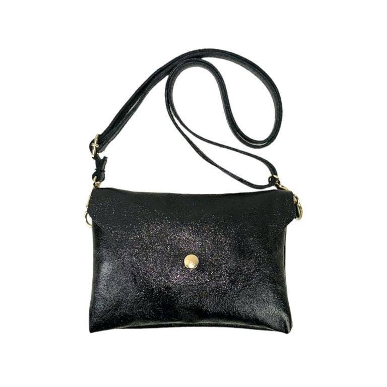 Leather Bag: Silver