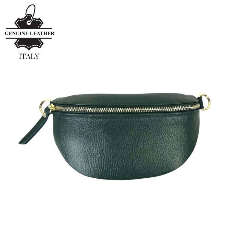 Italian Leather Waist: Red