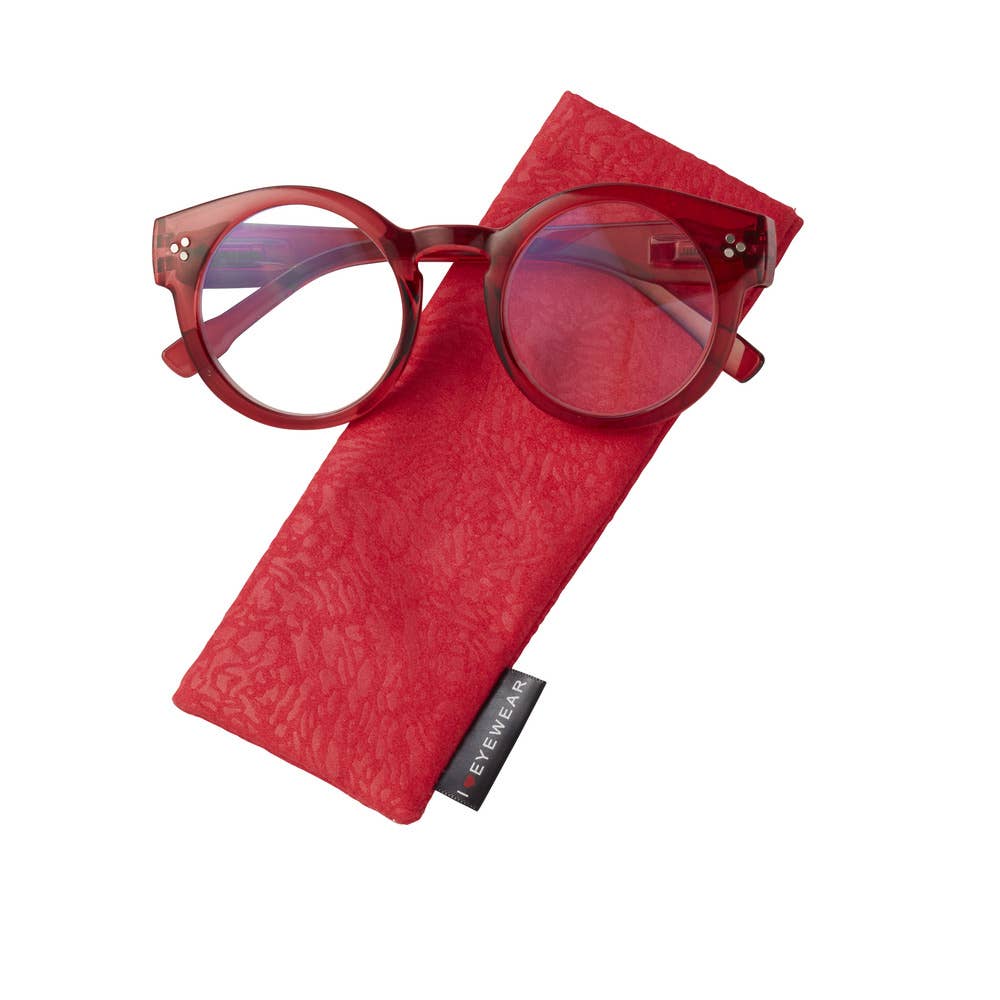 I Heart Eyewear - York Reading Glasses: Red / +3.0