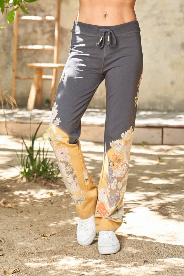 Floral Print  Pant Charcoal / L