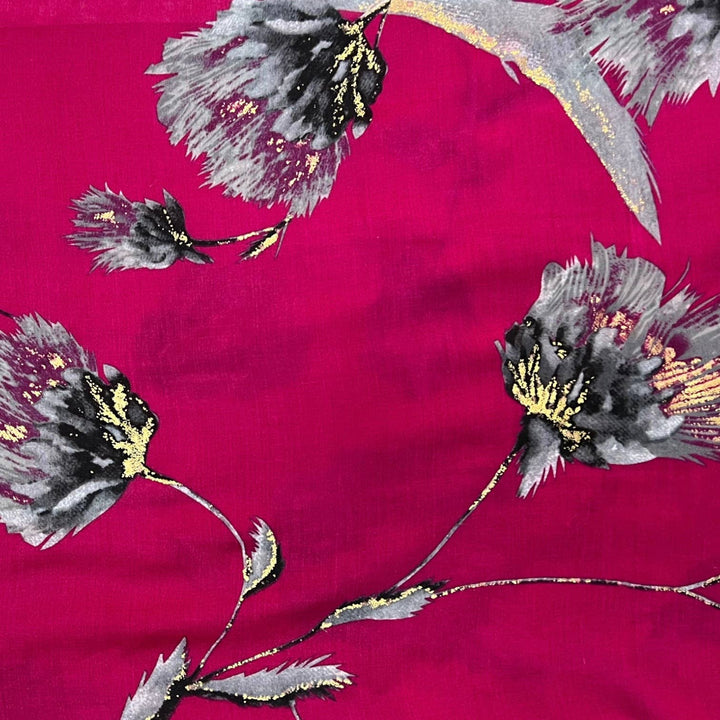 Dusty miller flower scarf: Cream