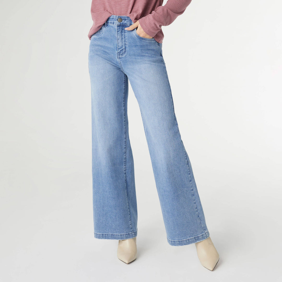 Wide Leg: Medium Denim / L