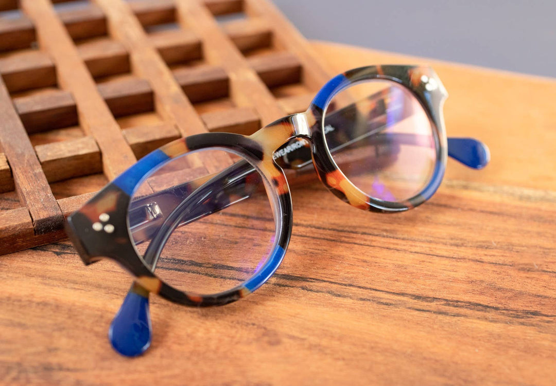 I Heart Eyewear - Kinslee Reading Glasses: Purple Tortoise / +2.75