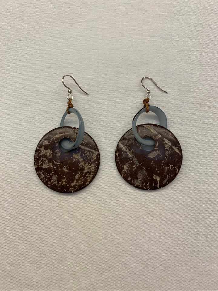 Hand Made Fair Trade Ultra Light Tagua Nut Earring