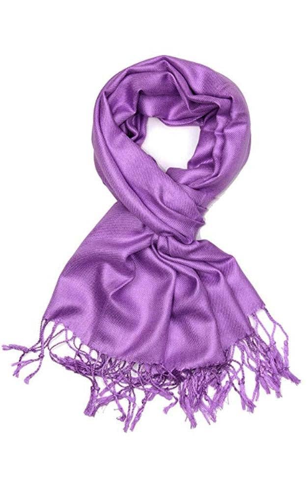 Purple Color Fashion Pashmina Shawl Scarf