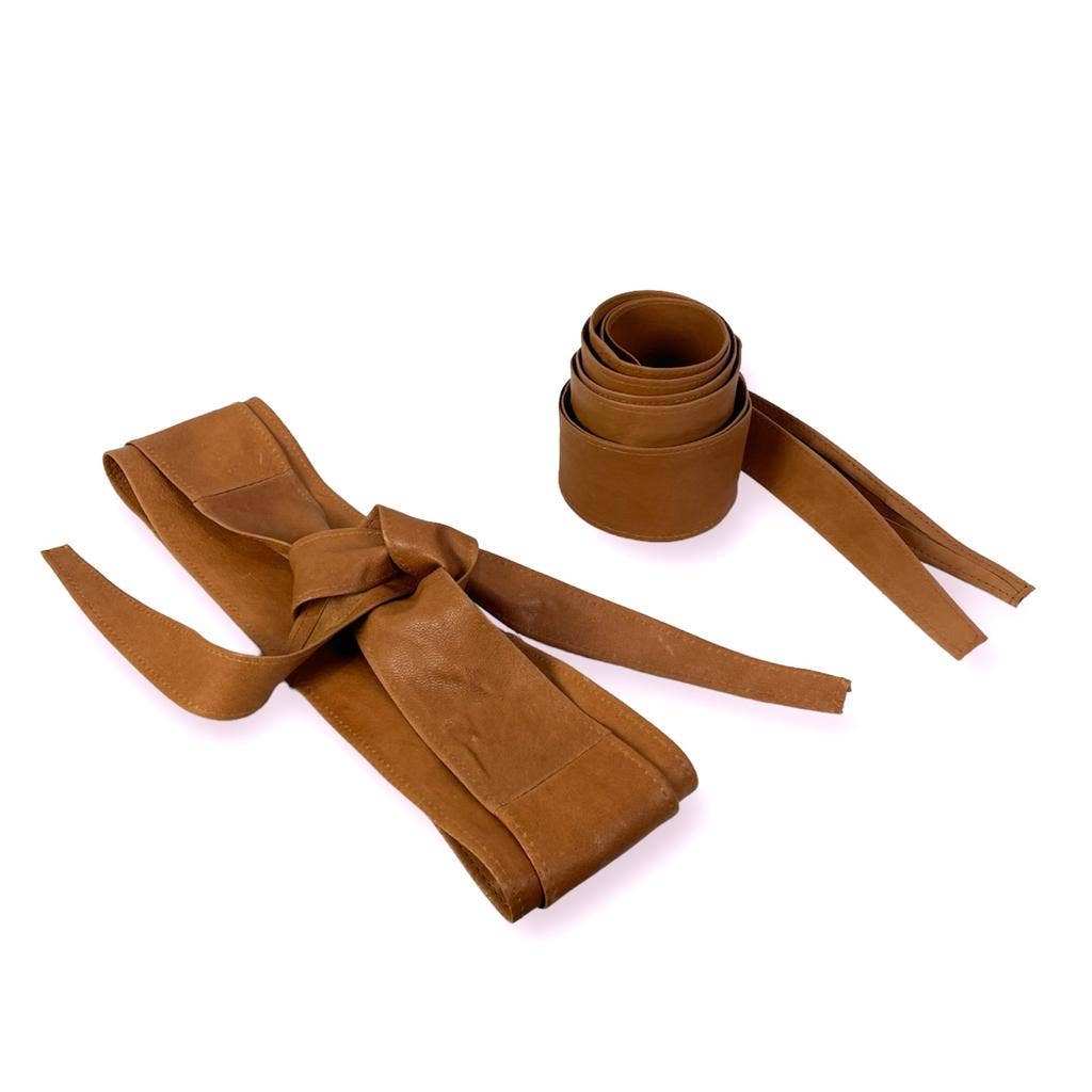 Leather Obi Wrap Belt