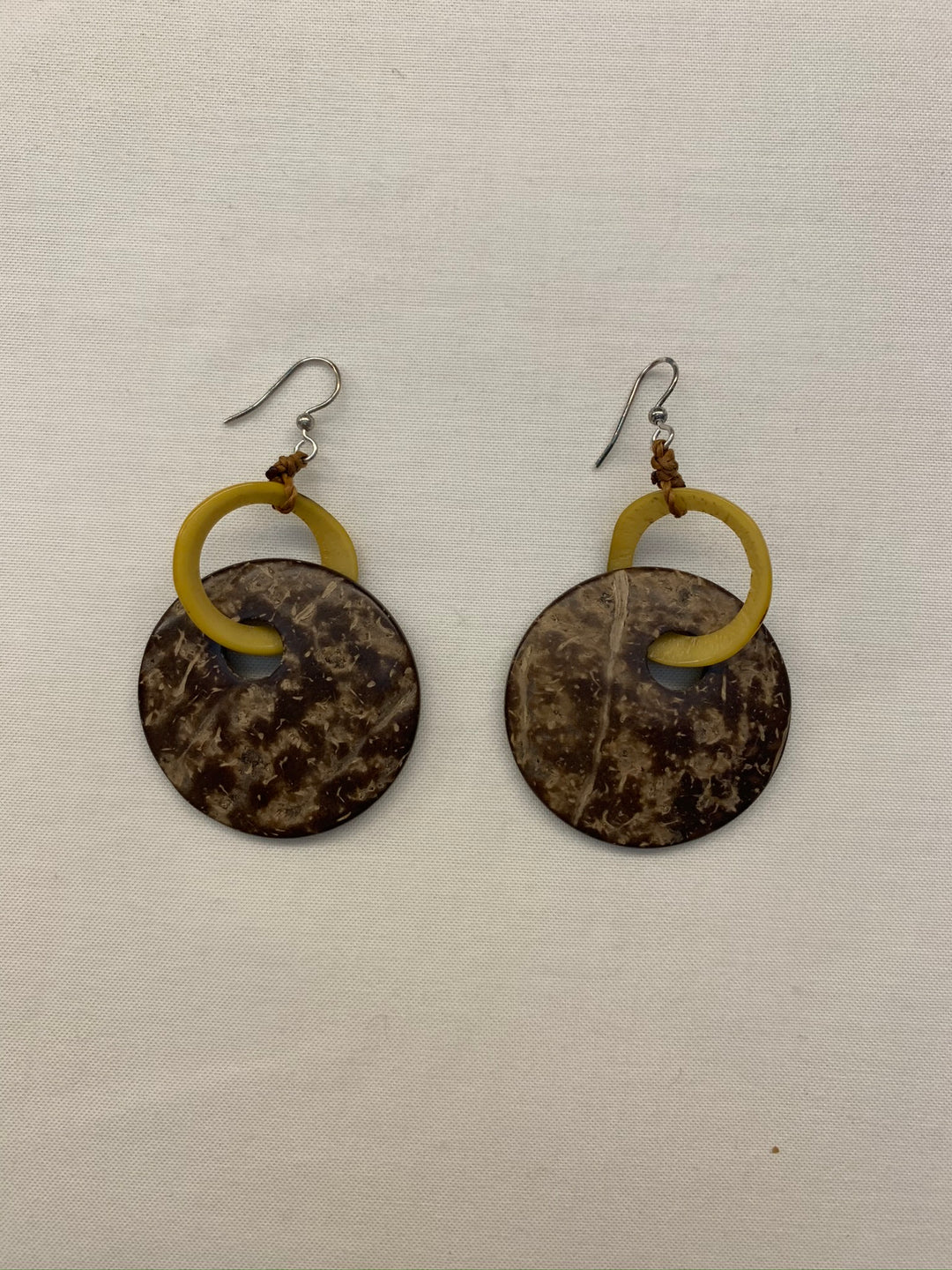 Hand Made Fair Trade Ultra Light Tagua Nut Earring