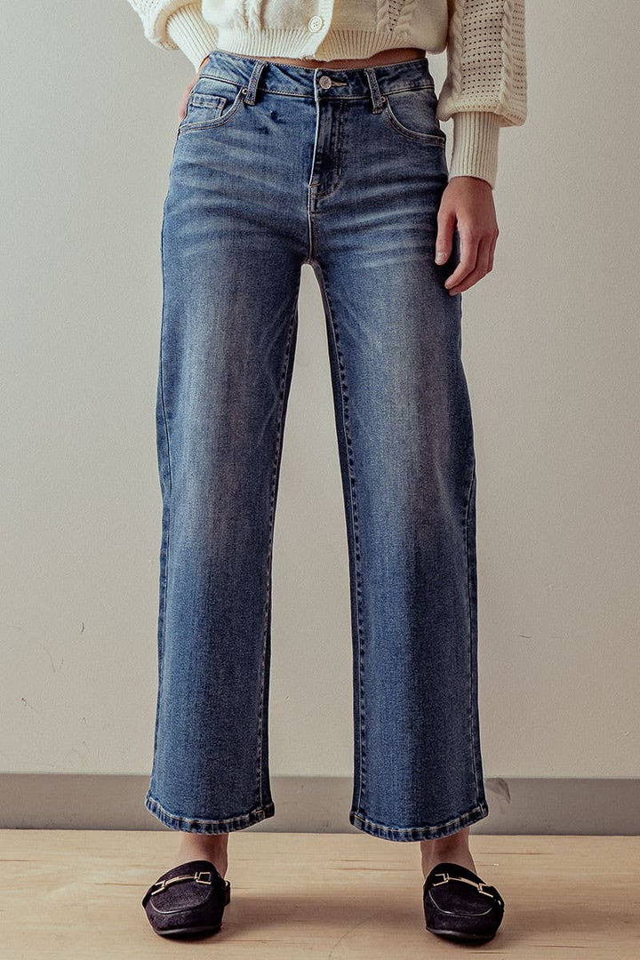 WIDE LEG VINTAGE WASHED JEAN