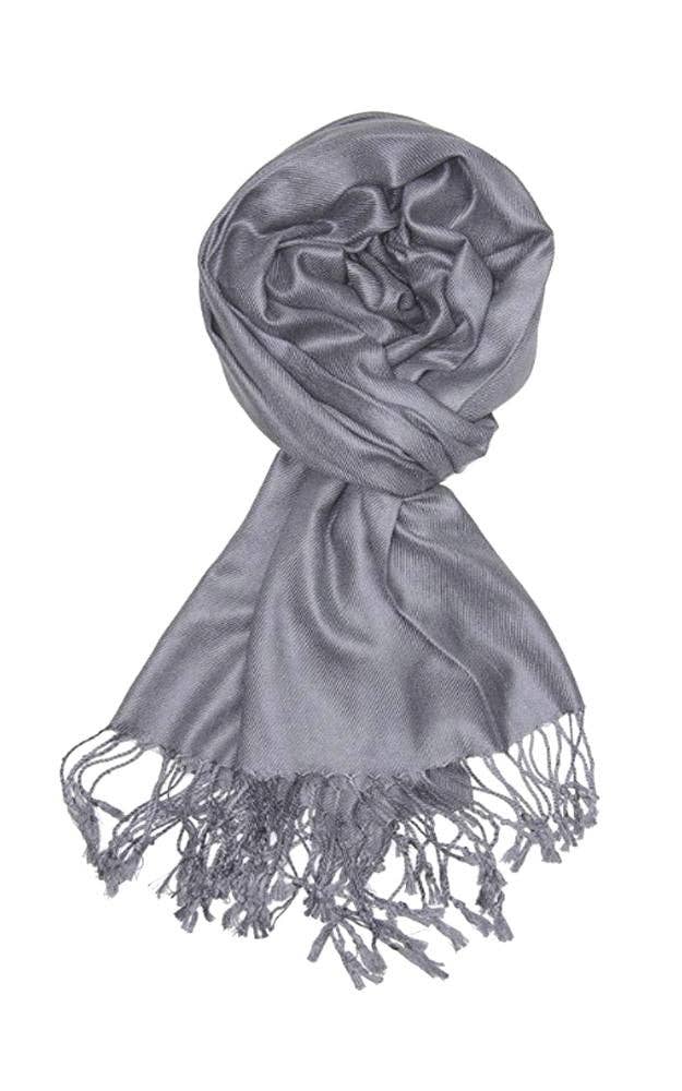 Gray Pashmina Shawl Scarf