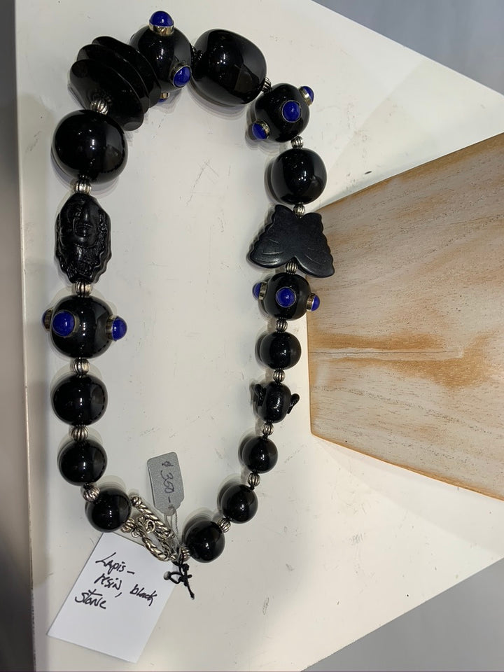 Semi Precious One of a Kind Necklace Made in California.