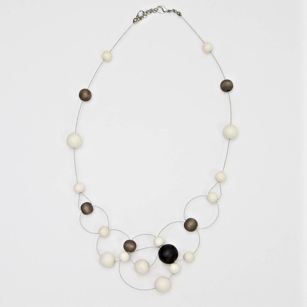 Charcoal & Ivory Cala Necklace