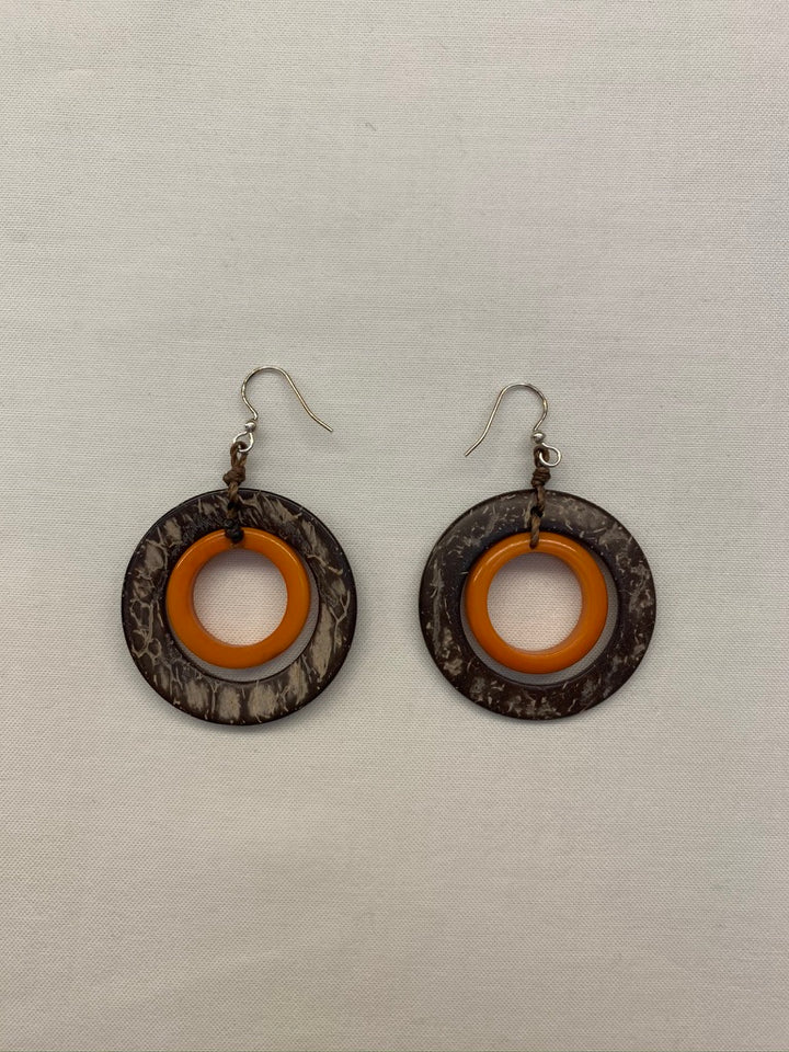 Hand Made Fair Trade Ultra Light Tagua Nut Earring